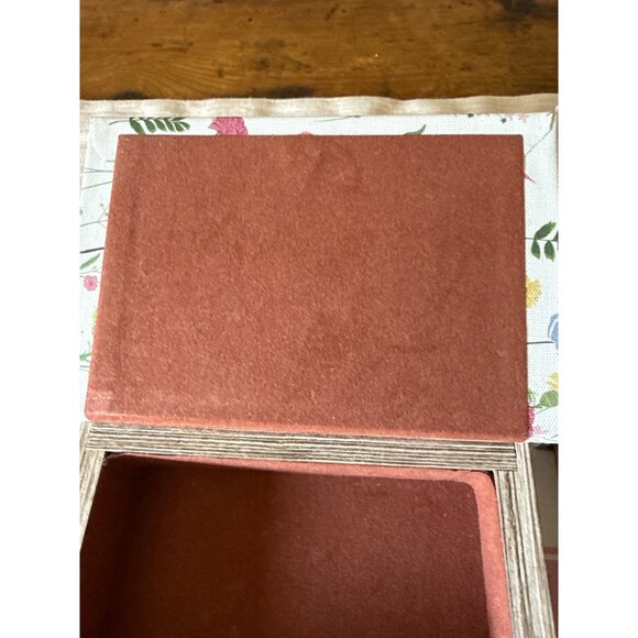 Versa Botany Decorative Box Hidden Storage Book Canvas Wood Set of 2 Floral - Picture 6 of 14